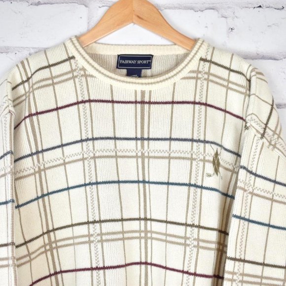 Vintage Oversized Cotton Golf Sweater - Picture 2 of 5